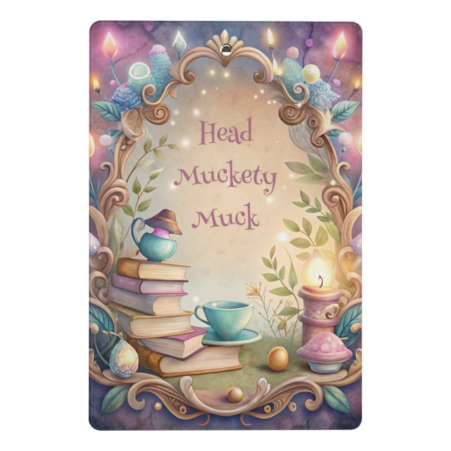 Create Your Own Whimsical Tea Party Story Mini Klemmbrett (Rückseite)