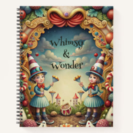 Create Your Own Whimsical Tweedle Girls Notizbuch