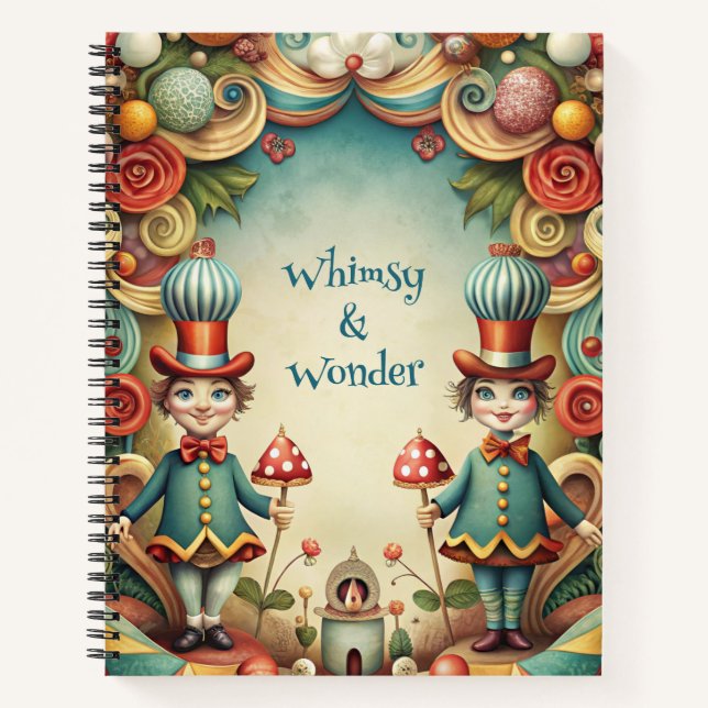 Create Your Own Whimsical Tweedles Notizbuch (Vorderseite)