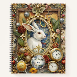 Create Your Own Whimsical White Rabbit Notizbuch