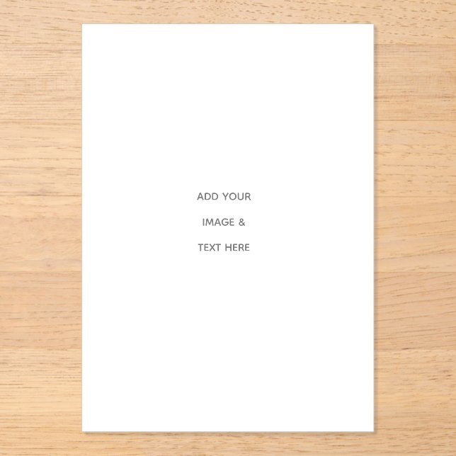 Create Your Own white  Acryleinladungen (Vorderseite)