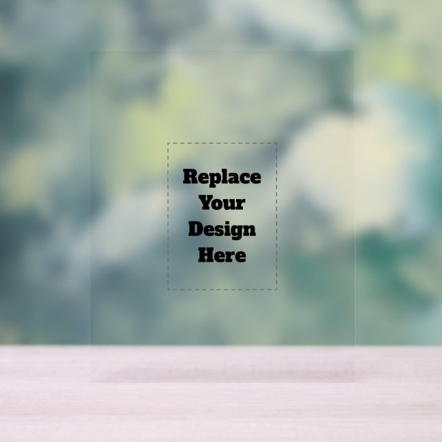Create Your Own white  Acrylschild (Neutral)