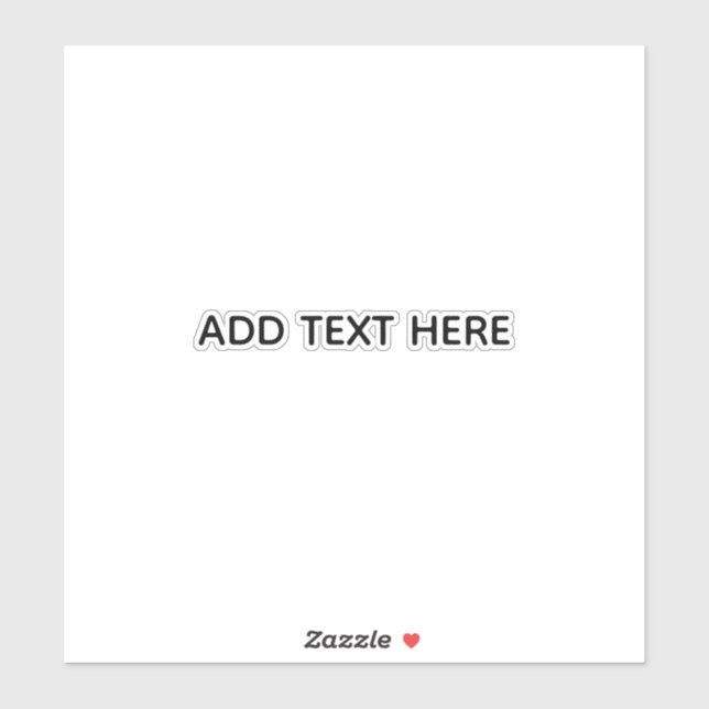 Create Your Own White  Aufkleber (Blatt)