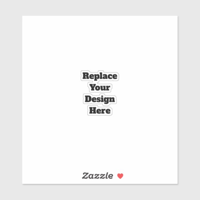 Create Your Own white  Aufkleber (Blatt)