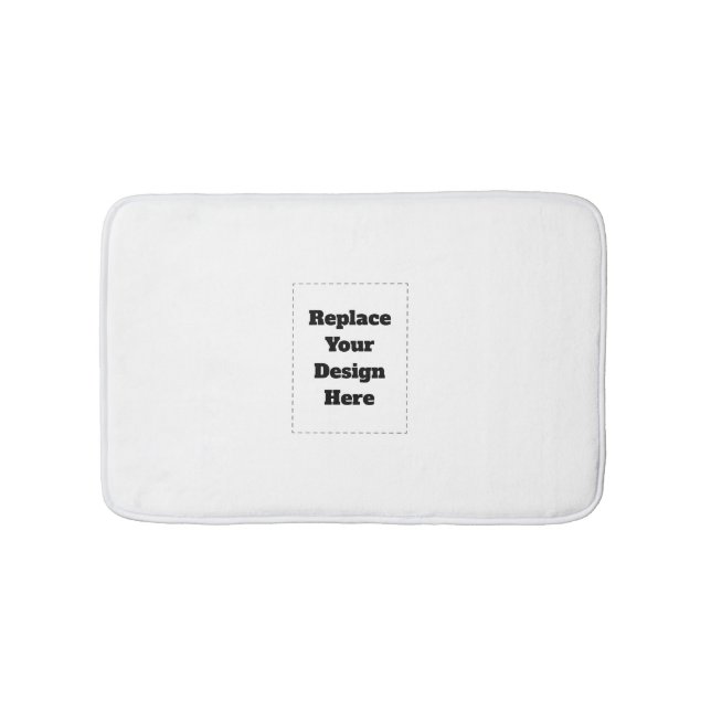 Create Your Own white  Badematte (Vorderseite)
