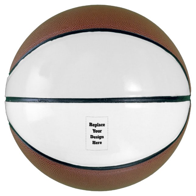 Create Your Own white  Basketball (Vorderseite)