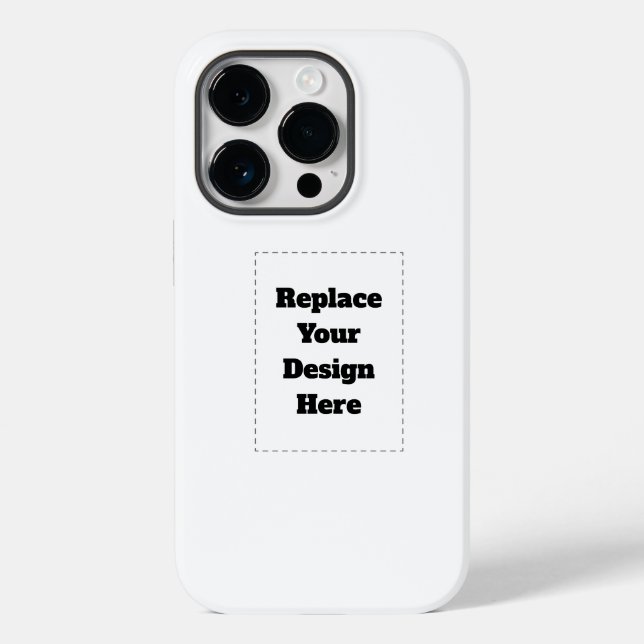 Create Your Own white  Case-Mate iPhone Hülle (Rückseite)