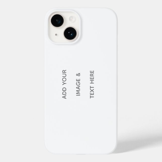 Create Your Own white  Case-Mate iPhone Hülle (Rückseite)
