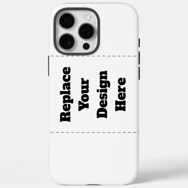 Create Your Own white  Case-Mate iPhone Hülle (Rückseite)