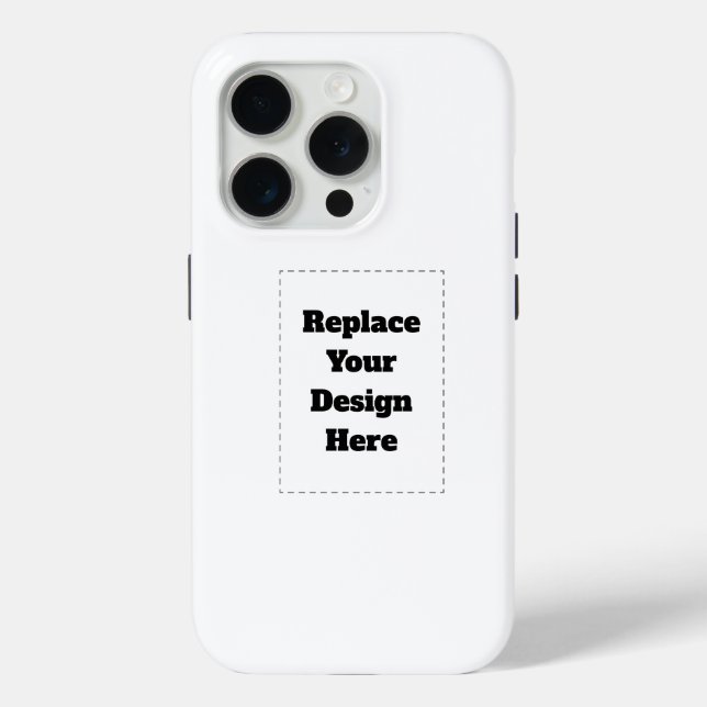 Create Your Own white  Case-Mate iPhone Hülle (Rückseite)