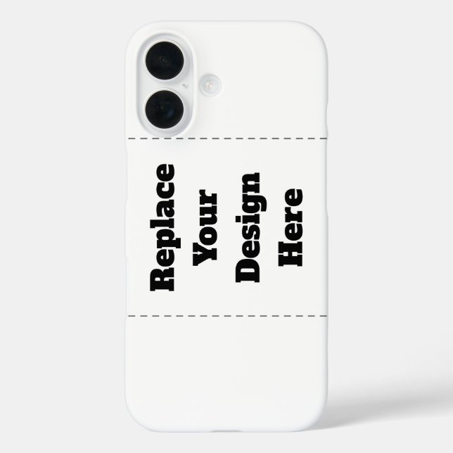 Create Your Own white  Case-Mate iPhone Hülle (Rückseite)
