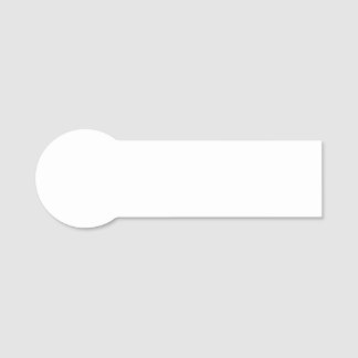 Create your own white Classic Name Tag Namensschild