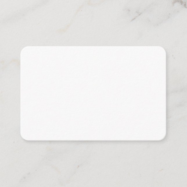 Create Your Own White Custom personalized Visitenkarte (Vorderseite)