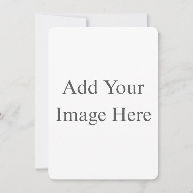 Create Your Own white Flat Save The Date Card (Vorderseite)