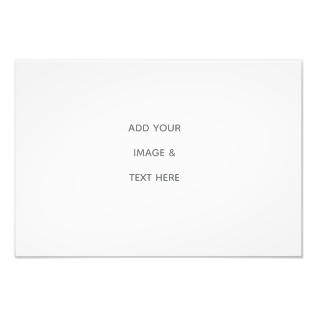 Create Your Own white  Fotodruck (Vorne)