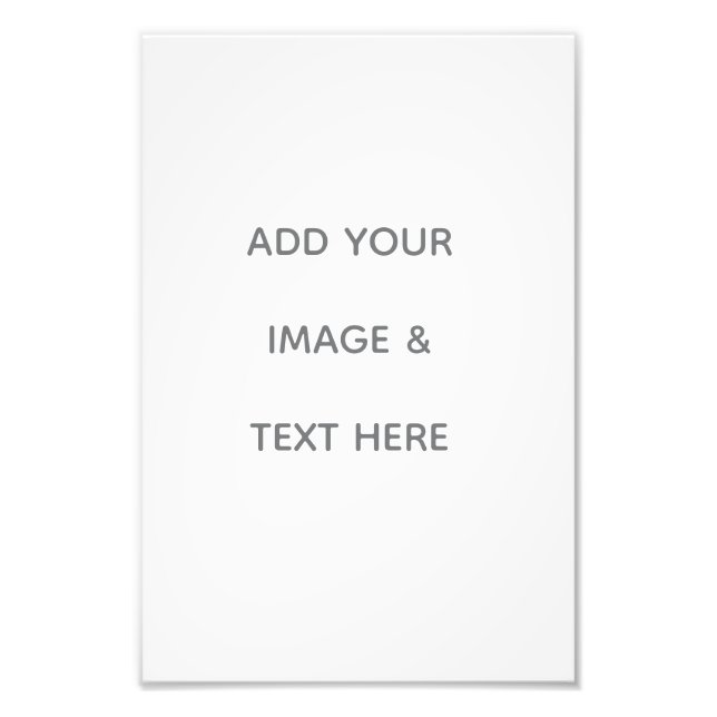 Create Your Own white  Fotodruck (Vorne)