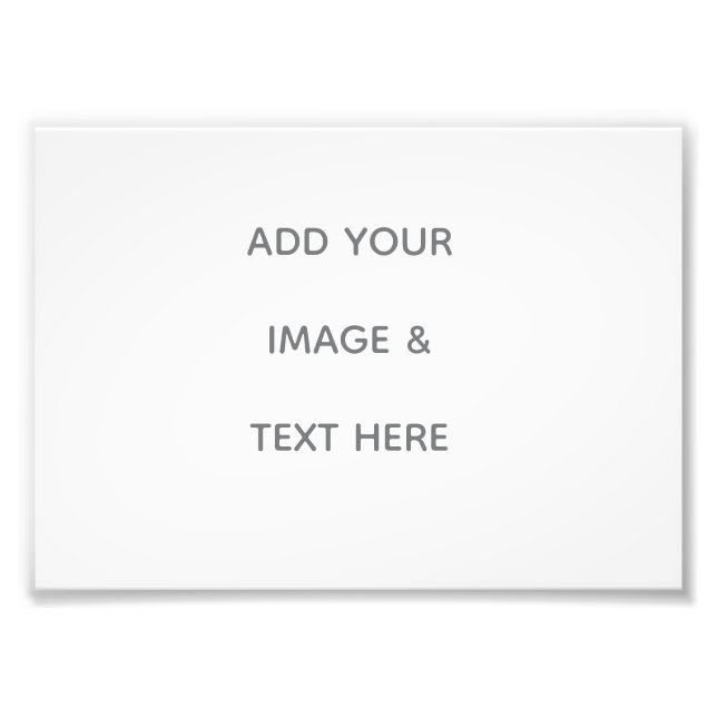 Create Your Own white  Fotodruck (Vorne)