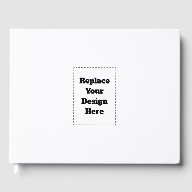 Create Your Own white  Gästebuch (Vorderseite)