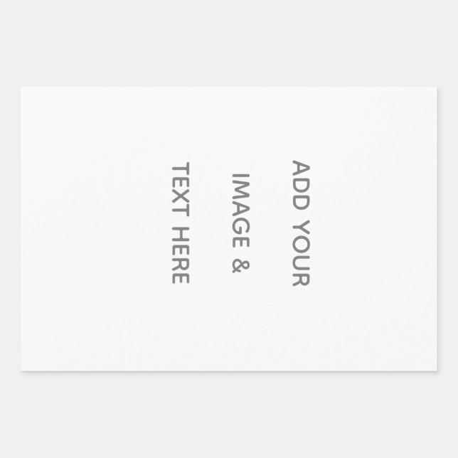 Create Your Own white  Geschenkpapier Set (Vorderseite)