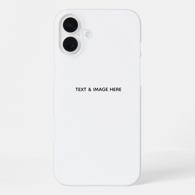 Create Your Own white iPhone Hülle (Rückseite)