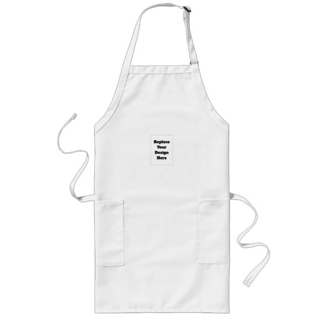 Create Your Own white  Lange Schürze (Vorne)