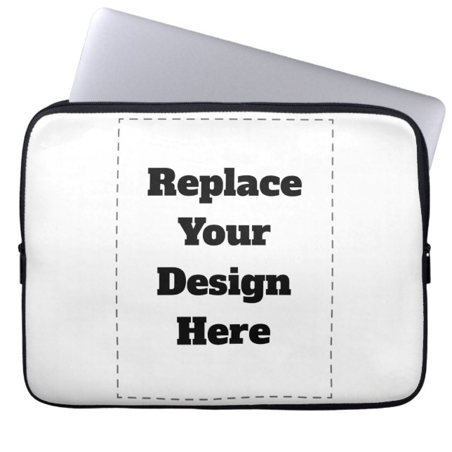Create Your Own white  Laptopschutzhülle (Vorderseite)