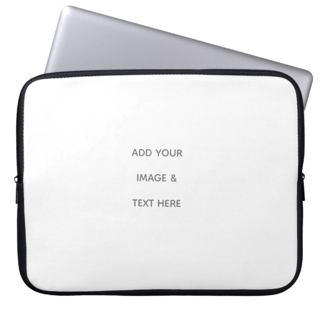 Create Your Own white  Laptopschutzhülle (Vorderseite)
