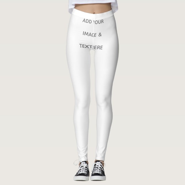 Create Your Own white  Leggings (Vorderseite)