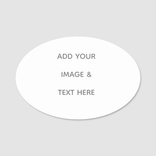 Create Your Own white  Namensschild (Vorderseite)