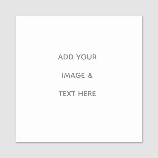 Create Your Own white  Namensschild (Vorderseite)