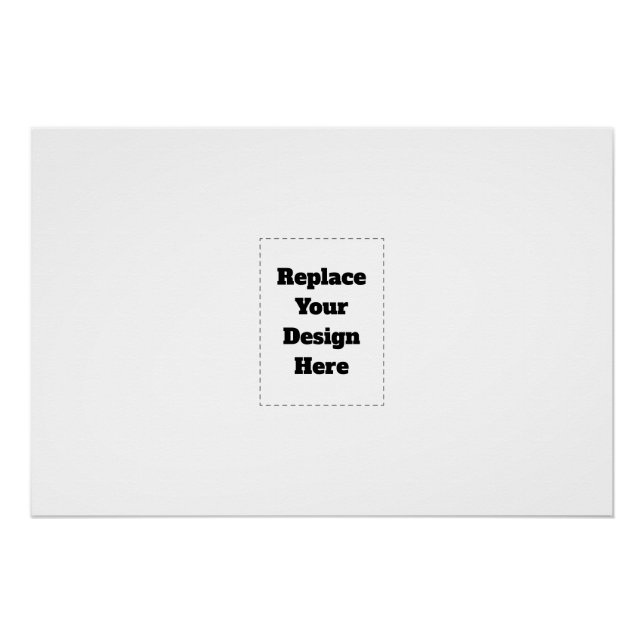 Create Your Own white  Poster (Vorderseite)