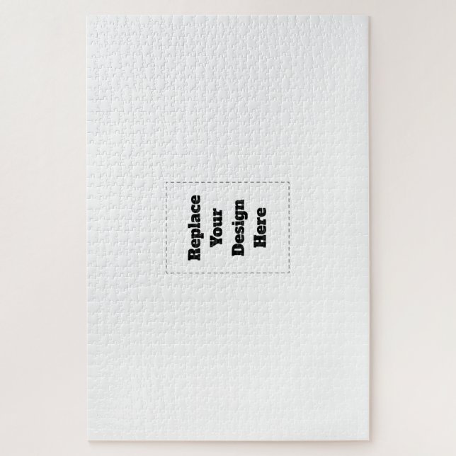 Create Your Own white  Puzzle (Vertikal)