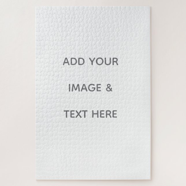 Create Your Own white  Puzzle (Vertikal)