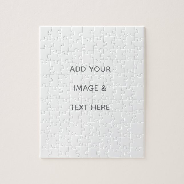 Create Your Own white  Puzzle (Vertikal)