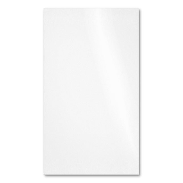 Create Your Own white simple Magnetische Visitenkarte (Vorderseite Vertikal)