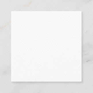 Create Your Own white simple Quadratische Visitenkarte