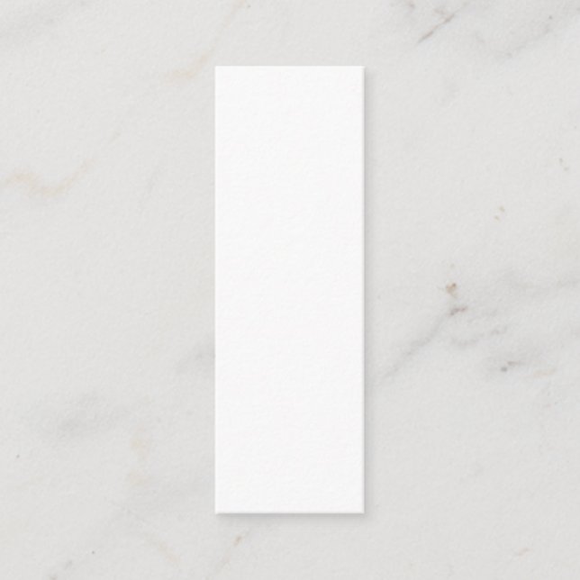 Create Your Own white simple Telefonnummerkarte (Vorderseite)