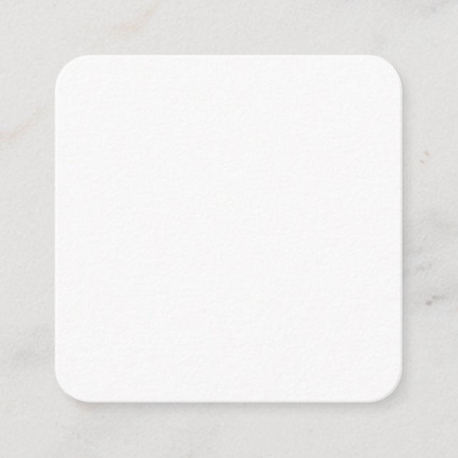 Create Your Own white simple Telefonnummerkarte (Vorderseite)