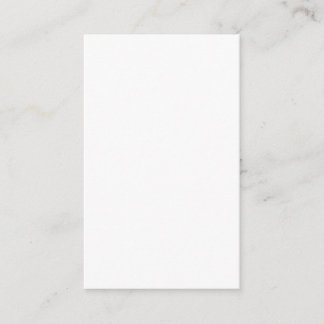 Create Your Own white simple Visitenkarte
