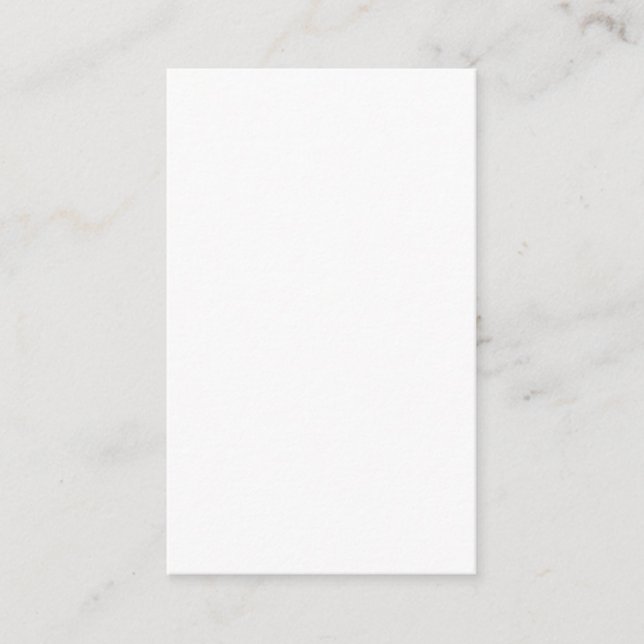 Create Your Own white simple Visitenkarte (Vorderseite)