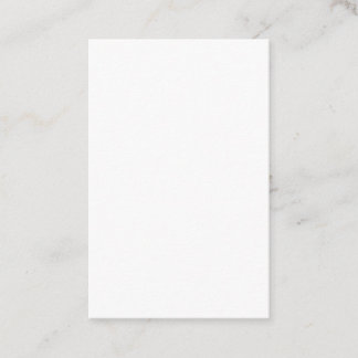 Create Your Own white simple Visitenkarte