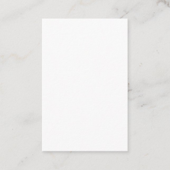 Create Your Own white simple Visitenkarte (Vorderseite)