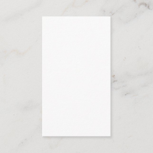 Create Your Own white simple Visitenkarte (Vorderseite)