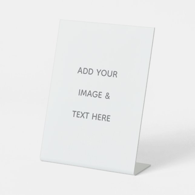Create Your Own white  Sockelschild (Vorderseite)