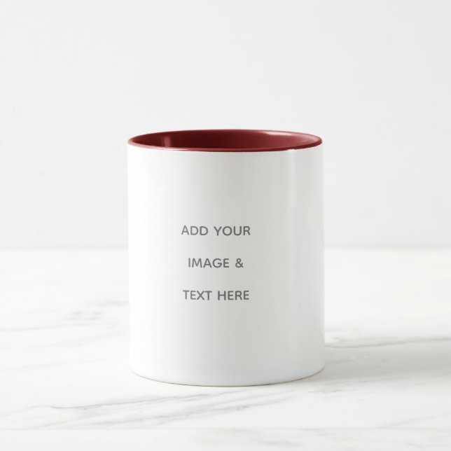 Create Your Own white  Tasse (Zentrum)