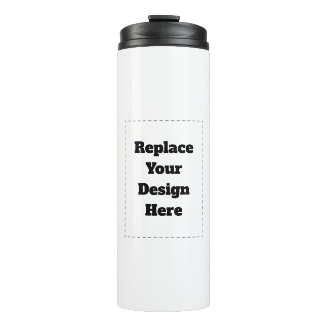Create Your Own white  Thermosbecher (Vorderseite)