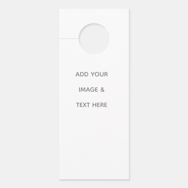 Create Your Own white  Türanhänger (Vorderseite)