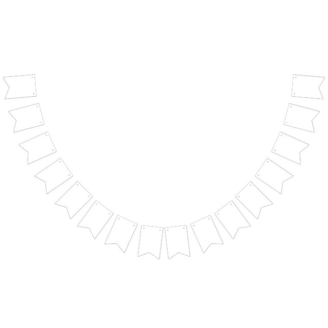 Create Your Own white Wimpelkette (Alle)