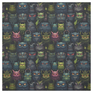 Create Your Own Wild Goblin Owls Black Stoff