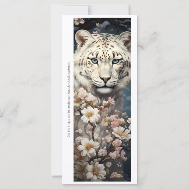 Create Your Own Wild Tiger Daisies Bookmark Card (Vorderseite)